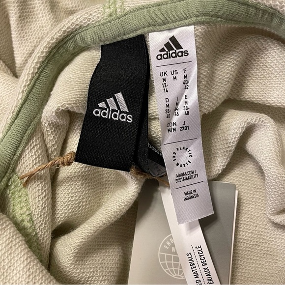 ADIDAS Studio Lounge Hooded Tee in Botanic Green - Picture 9 of 11